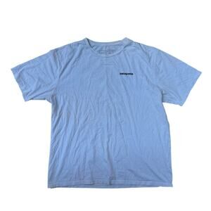 Patagonia Space Fly No Fishing on Mars Organic Cotton White T-Shirt Mens Size L